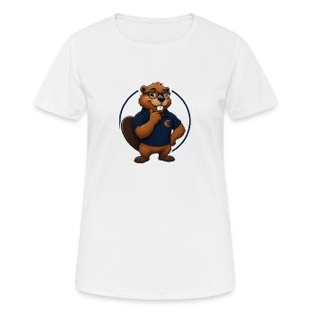 Benno Biber, banquier - T-shirt respirant Femme - blanc - Devant - AI Model Female 172 dark (172cm)