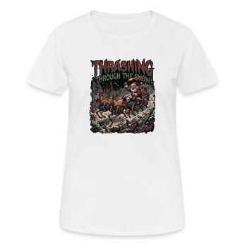 Heavy Metal Nikolaus - Frauen T-Shirt atmungsaktiv - Weiß - Vorne - AI Model Female 172 dark (172cm)