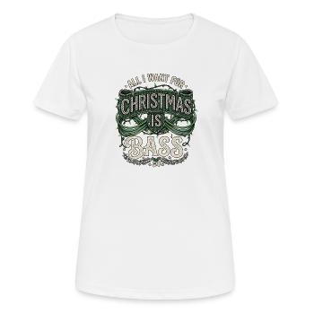 Christmas Bass - Women's Breathable T-Shirt - white - Front - AI Model Female 172 dark (172cm)