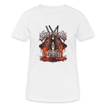 Heavy Metal Weihnachten - Frauen T-Shirt atmungsaktiv - Weiß - Vorne - AI Model Female 172 dark (172cm)