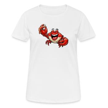 Cancer qui riait - T-shirt respirant Femme - blanc - Devant - AI Model Female 172 dark (172cm)