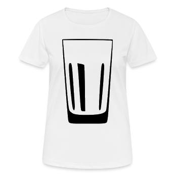 Glas Gastronomie Barkeeper Geschenk - Frauen T-Shirt atmungsaktiv - Weiß - Vorne - AI Model Female 172 dark (172cm)