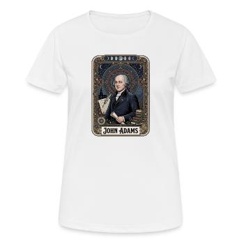 Carte de tarot John Adams - T-shirt respirant Femme - blanc - Devant - AI Model Female 172 dark (172cm)