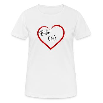 Meilleur grand-père - T-shirt respirant Femme - blanc - Devant - AI Model Female 172 dark (172cm)