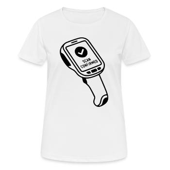scan - T-shirt respirant Femme - blanc - Devant - AI Model Female 172 dark (172cm)