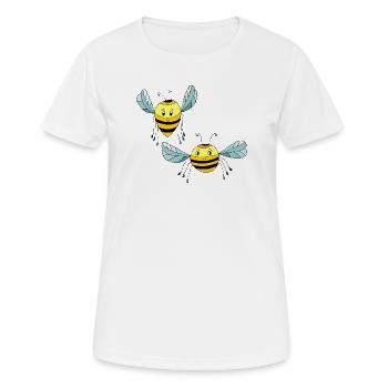 Insectes - T-shirt respirant Femme - blanc - Devant - AI Model Female 172 dark (172cm)
