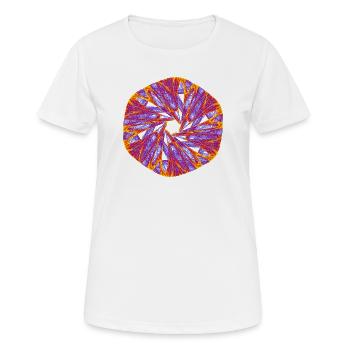 Étoile Lumineuse – Attracteur Étrange - T-shirt respirant Femme - blanc - Devant - AI Model Female 172 dark (172cm)