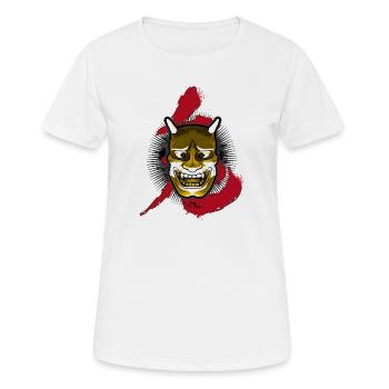 Japanese Oni - T-shirt respirant Femme - blanc - Devant - AI Model Female 172 dark (172cm)