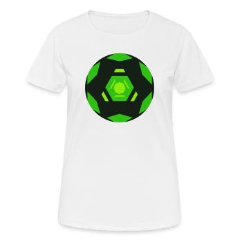 Icône de la balle de golf de science-fiction - T-shirt respirant Femme - blanc - Devant - AI Model Female 172 dark (172cm)