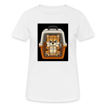 Grummelhund im Kofferbox-Design - T-shirt respirant Femme - blanc - Devant - AI Model Female 172 dark (172cm)