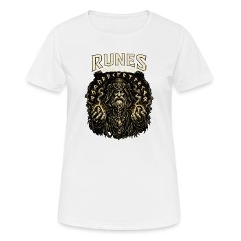Runes Don’t Lie: Mystic Rune Master - Women's Breathable T-Shirt - white - Front - AI Model Female 172 dark (172cm)