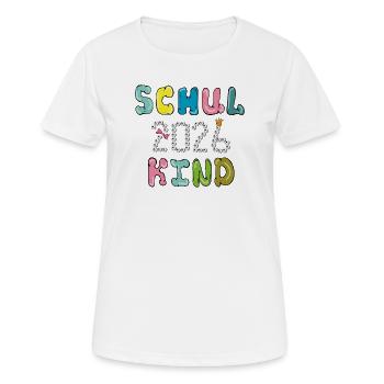 Écolier 2026 - T-shirt respirant Femme - blanc - Devant - AI Model Female 172 dark (172cm)