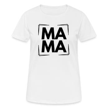 Mom - Women's Breathable T-Shirt - white - Front - AI Model Female 172 dark (172cm)
