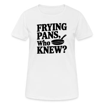 Poêles, qui l’aurait cru ? - T-shirt respirant Femme - blanc - Devant - AI Model Female 172 dark (172cm)