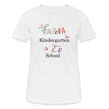 Maternelle - T-shirt respirant Femme - blanc - Devant - AI Model Female 172 dark (172cm)