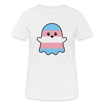 Esprit de la Fierté Trans - T-shirt respirant Femme - blanc - Devant - AI Model Female 172 dark (172cm)