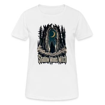 Sorcière des Bois Sombres, Forêt des Sorcières des Bois de l’Ombre - T-shirt respirant Femme - blanc - Devant - AI Model Female 172 dark (172cm)
