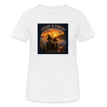Verliebt in Schweden - Frauen T-Shirt atmungsaktiv - Weiß - Vorne - AI Model Female 172 dark (172cm)