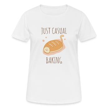 Kotek - juste de la pâtisserie occasionnelle - T-shirt respirant Femme - blanc - Devant - AI Model Female 172 dark (172cm)