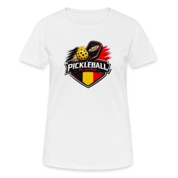Pickleball BELGE - T-shirt respirant Femme - blanc - Devant - AI Model Female 172 dark (172cm)