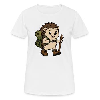 Écureuil Aventurier Errant - T-shirt respirant Femme - blanc - Devant - AI Model Female 172 dark (172cm)
