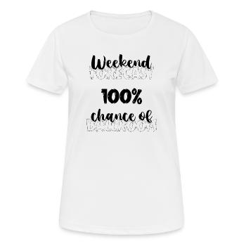 Danse de couple en valse - T-shirt respirant Femme - blanc - Devant - AI Model Female 172 dark (172cm)