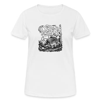 Graffiti des pêcheurs de carpe - T-shirt respirant Femme - blanc - Devant - AI Model Female 172 dark (172cm)
