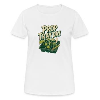 Propagation Tray Plant Nursery Humor, Prop Tray Da - Women's Breathable T-Shirt - white - Front - AI Model Female 172 dark (172cm)