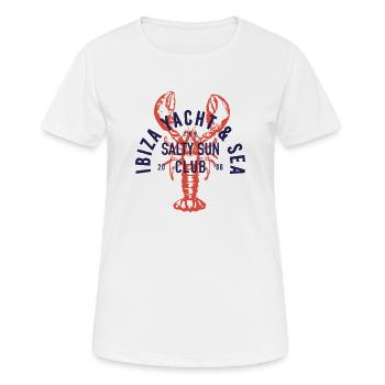 Lobster - Frauen T-Shirt atmungsaktiv - Weiß - Vorne - AI Model Female 172 dark (172cm)