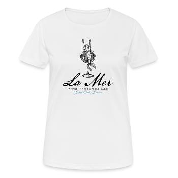Beach Club - Frauen T-Shirt atmungsaktiv - Weiß - Vorne - AI Model Female 172 dark (172cm)