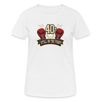 Boxeur après 40 ans - T-shirt respirant Femme - blanc - Devant - AI Model Female 172 dark (172cm)