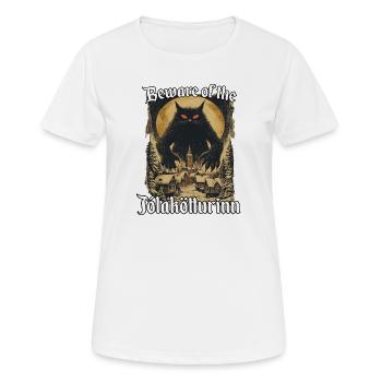 Isländische Legenden Jólakötturinn Katzen  - Frauen T-Shirt atmungsaktiv - Weiß - Vorne - AI Model Female 172 dark (172cm)