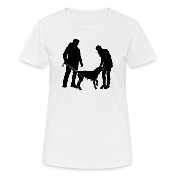 Hundebesitzer - Frauen T-Shirt atmungsaktiv - Weiß - Vorne - AI Model Female 172 dark (172cm)