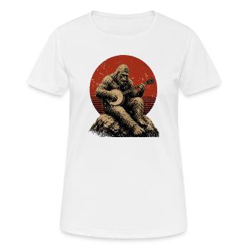 Banjo joueur de banjo Sasquatch-Bigfoot - T-shirt respirant Femme - blanc - Devant - AI Model Female 172 dark (172cm)