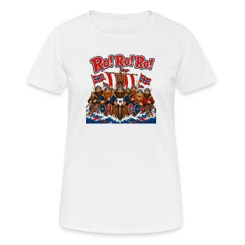 Norwegian Viking Festival Ro Ro Ro - Women's Breathable T-Shirt - white - Front - AI Model Female 172 dark (172cm)