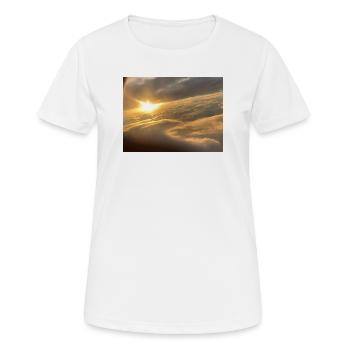 Sunlight over a sea of clouds - Women's Breathable T-Shirt - white - Front - AI Model Female 172 dark (172cm)