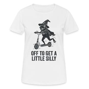 Off To Get A Little Silly - Frauen T-Shirt atmungsaktiv - Weiß - Vorne - AI Model Female 172 dark (172cm)
