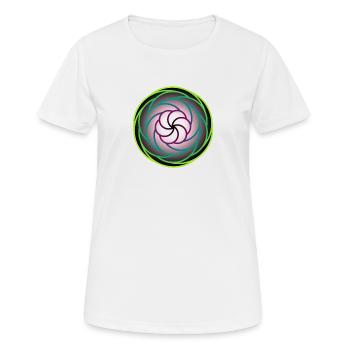 Neonstrudel im Farbrausch - Frauen T-Shirt atmungsaktiv - Weiß - Vorne - AI Model Female 172 dark (172cm)