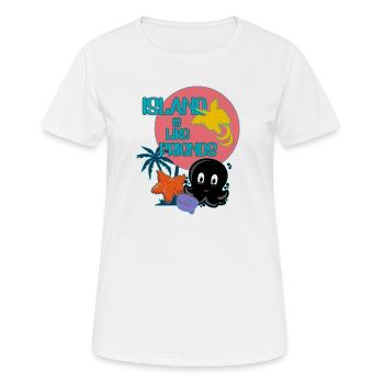 Insel mit Freunden  - Frauen T-Shirt atmungsaktiv - Weiß - Vorne - AI Model Female 172 dark (172cm)