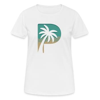 Summer palm paradise Beach feeling - Women's Breathable T-Shirt - white - Front - AI Model Female 172 dark (172cm)