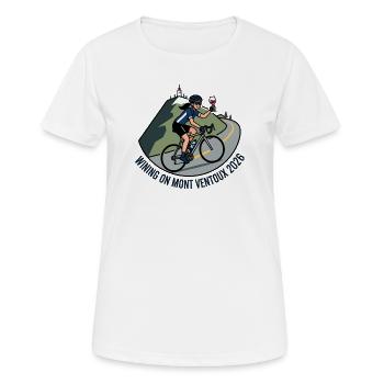 Wining On Mont Ventoux 2026 - Women's Breathable T-Shirt - white - Front - AI Model Female 172 dark (172cm)