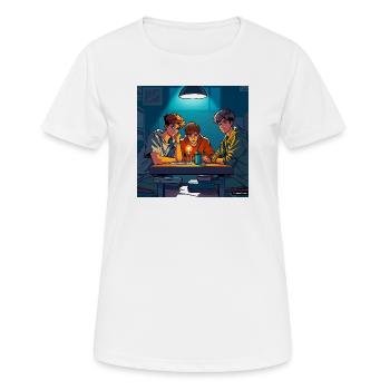 Coopération - T-shirt respirant Femme - blanc - Devant - AI Model Female 172 dark (172cm)