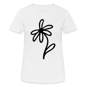 Minimaliste - T-shirt respirant Femme - blanc - Devant - AI Model Female 172 dark (172cm)