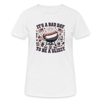 Aujourd’hui est un mauvais jour pour acheter un hot-dog brillant - T-shirt respirant Femme - blanc - Devant - AI Model Female 172 dark (172cm)