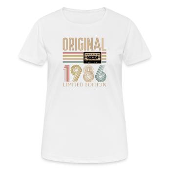 40. Geburtstag, 40 Jahre - Frauen T-Shirt atmungsaktiv - Weiß - Vorne - AI Model Female 172 dark (172cm)