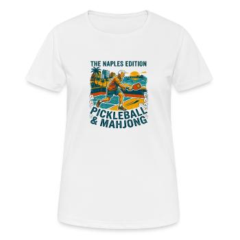 The Naples Pickleball And Mahjong Edition - Frauen T-Shirt atmungsaktiv - Weiß - Vorne - AI Model Female 172 dark (172cm)