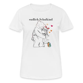 Schulanfang - Frauen T-Shirt atmungsaktiv - Weiß - Vorne - AI Model Female 172 dark (172cm)