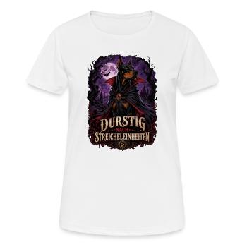 Bluthund - Frauen T-Shirt atmungsaktiv - Weiß - Vorne - AI Model Female 172 dark (172cm)
