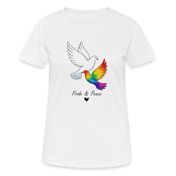 Frieden und Stolz - Frauen T-Shirt atmungsaktiv - Weiß - Vorne - AI Model Female 172 dark (172cm)