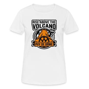 Rise Above Puy de Dôme Cycling - Women's Breathable T-Shirt - white - Front - AI Model Female 172 dark (172cm)
